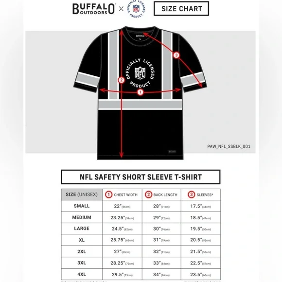 NWT [Buffalo Outdoors] xNFL Houston Texans Safety Short-Sleeve Performance Shirt - Picture 10 of 10